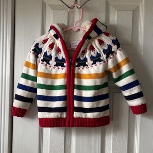 Hanna Andersson Red Zip-Up Hoodie